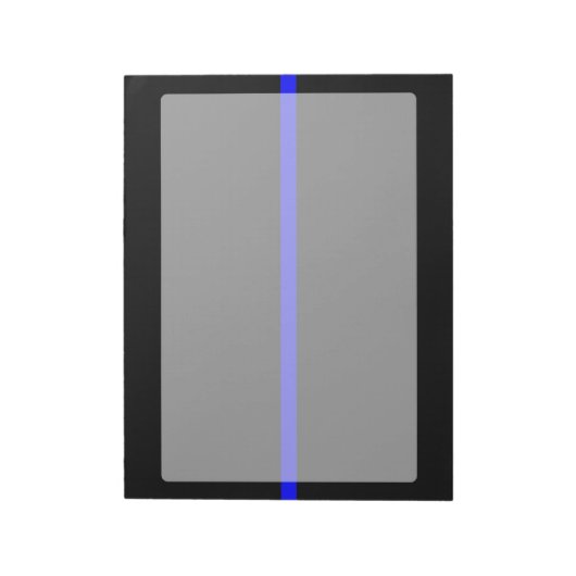 Die symbolische Thin Blue Line Grafik Notizblock (Rotiert)