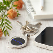 Die symbolische Thin Blue Line Grafik Schlüsselanhänger (Seite)