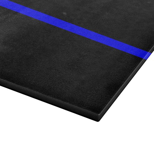 Die symbolische Thin Blue Line Grafik Schneidebrett (Ecke)