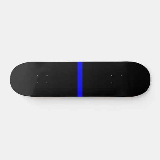 Die symbolische Thin Blue Line Grafik Skateboard (Horizontal)
