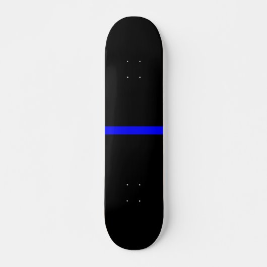 Die symbolische Thin Blue Line Grafik Skateboard (Vorne)