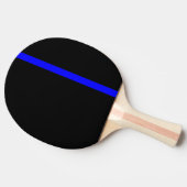 Die Symbolische Thin Blue Line im schwarzen Stil Tischtennis Schläger (Seitenansicht)
