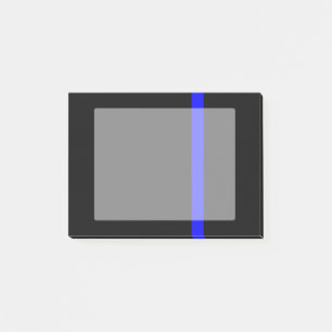Die symbolische Thin Blue Line vertikal Post-it Klebezettel