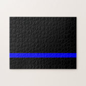 Die symbolische Thin Blue Line vertikal Puzzle (Horizontal)