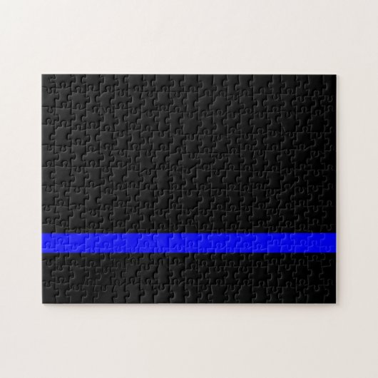 Die symbolische Thin Blue Line vertikal Puzzle (Horizontal)