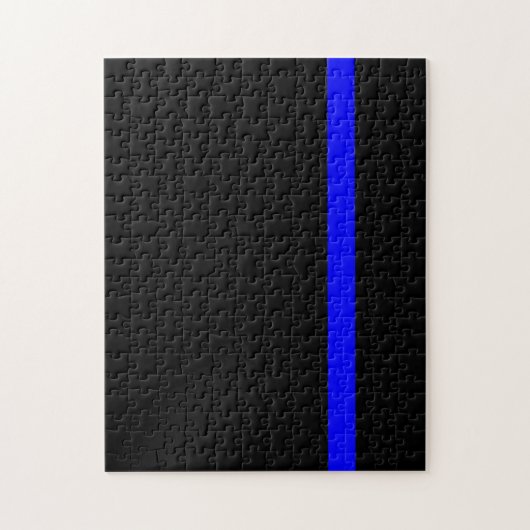 Die symbolische Thin Blue Line vertikal Puzzle (Vertikal)