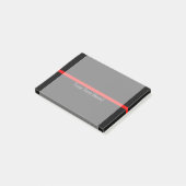 Die symbolische Thin Red Line personalisieren dies Post-it Klebezettel (angewinkelt)