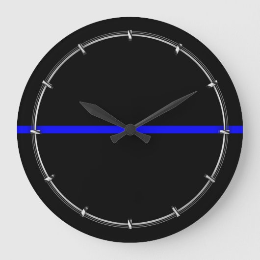 Die symbolträchtige, blauen Linien Große Wanduhr (Vorderseite)