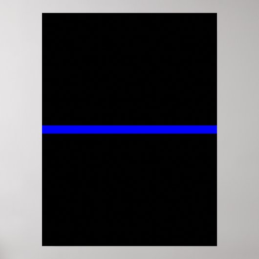 Die symbolträchtige, blauen Linien Poster (Vorne)