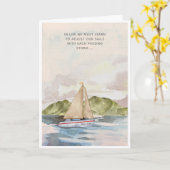 Die Sympathiekarte des Sailboat des Lebens Karte (Gelbe Blume)