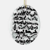 Die Symphonie des Cat Vector Keramik Ornament (Rechts)