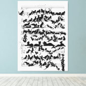 Die Symphonie des Cat Vector Leinwanddruck (Insitu (Holzboden))