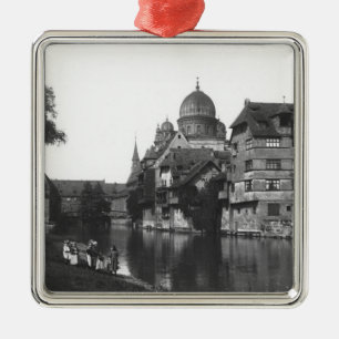 Die Synagoge in Nürnberg, c.1910 Ornament Aus Metall