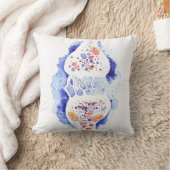 Die Synapse und das Nervenimpuls Poster Fleece bl Kissen (Decke)