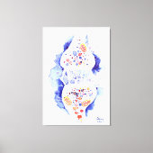 Die Synapse und der Nervenimpuls Leinwanddruck (Vorderseite)