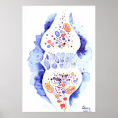 Die Synapse und der Nervenimpuls Poster (Vorne)