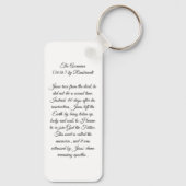 Die Szenarien von Rembrandt Schlüsselanhänger (Rückseite)