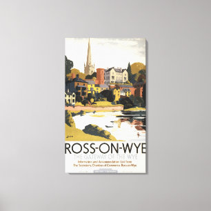 Die Szene der britischen Eisenbahn-Poster Leinwanddruck