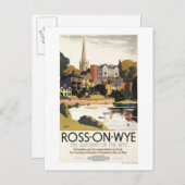 Die Szene der britischen Eisenbahn-Poster Postkarte (Vorne/Hinten)