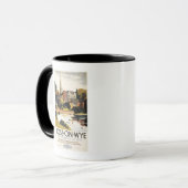 Die Szene der britischen Eisenbahn-Poster Tasse (Vorderseite Links)