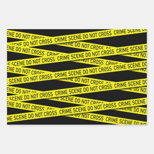 Die Szene der neuartigen Kriminalität überschreite Geschenkpapier Set (Vorderseite)