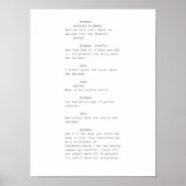 Die Szene des Drehbuchs "Social Network" Poster (Vorne)