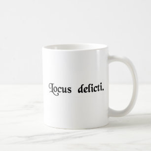 Die Szene des Verbrechens Kaffeetasse