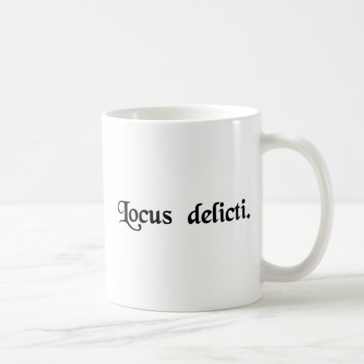 Die Szene des Verbrechens Kaffeetasse (Rechts)