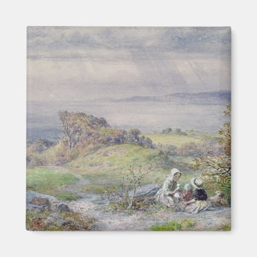 Die Szene mit Kindern im Vordergrund Magnet (Vorne)