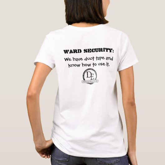 Die T der Bezirk-Sicherheits-Frauen (2) T-Shirt (Rückseite)