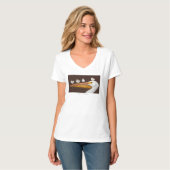 Die T der Flug-Schulfrauen T-Shirt (Vorderseite Vollansicht)