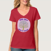 Die T der Frauen mit großem Nerdy von Natur aus T-Shirt (Vorderseite)