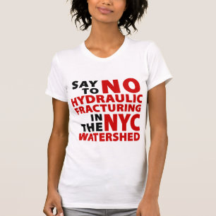 Die T keiner Fracking NYC Wasserscheide-Frauen T-Shirt
