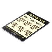 "Die t-Konten " Notizblock (Linke Seite)