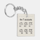 "Die t-Konten " Schlüsselanhänger (Vorderseite links)