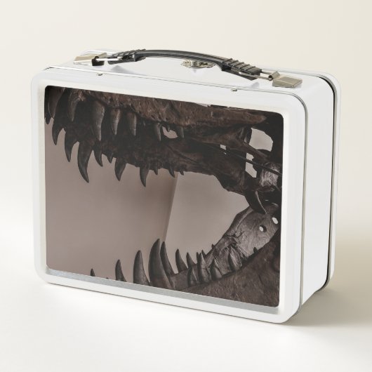 Die T-REX-Lunchbox Metall Brotdose (Rückseite)