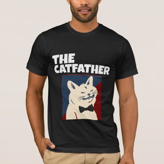 Die T - SHIRT des CAT VATER VATER T - SHIRT (Vorderseite)