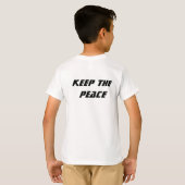 Die T - Shirt des Friedens behalten (Schwarz voll)
