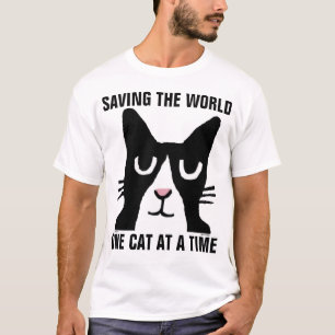 Die T - Shirts CAT der WELTeine AUF EINMAL RETTEN