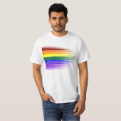 Die T - Shirts der Regenbogen-Flaggen-Männer (Vorne ganz)