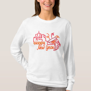 Die T - Shirts des glücklichen neuen Jahres