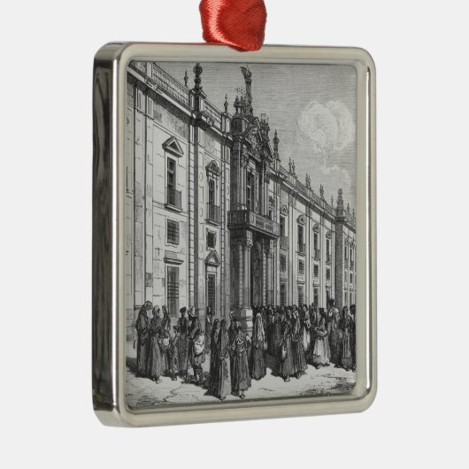 Die Tabakfabrik bei Sevilla Silbernes Ornament (Rechts)