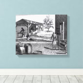 Die Tabakindustrie in verschiedenen Branchen Leinwanddruck (Insitu (Holzboden))