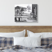 Die Tabakindustrie in verschiedenen Branchen Leinwanddruck (Insitu (Schlafzimmer))