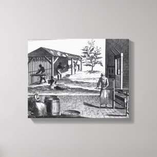 Die Tabakindustrie in verschiedenen Branchen Leinwanddruck