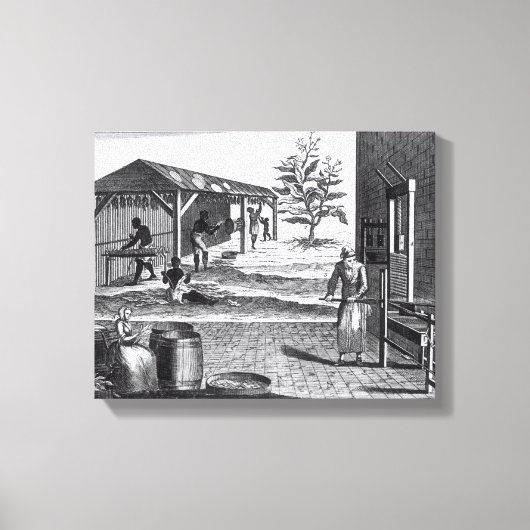 Die Tabakindustrie in verschiedenen Branchen Leinwanddruck (Vorderseite)