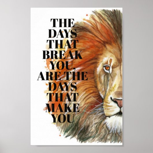 Die Tage, die dich brechen Poster (Vorne)