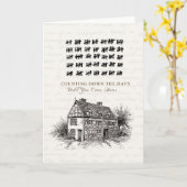 Die Tage zählen Karte (Gelbe Blume)