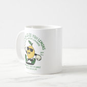 DIE TAGESFUNNY LEMON PUN RETRO MASCOT KÜMMERN KAFFEETASSE (Vorderseite Links)