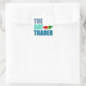 Die Tageshandelsplatte Quadratischer Aufkleber (Tasche)